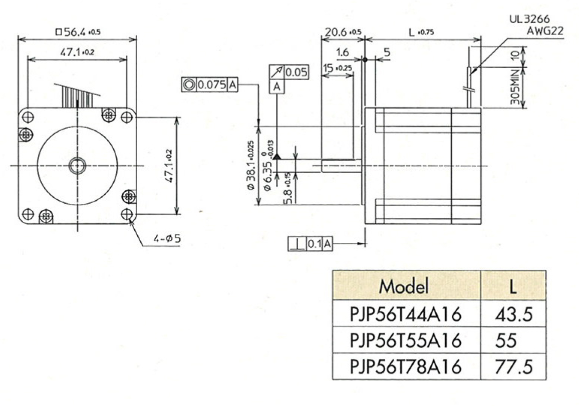 PJP56T-78B16 system drawing